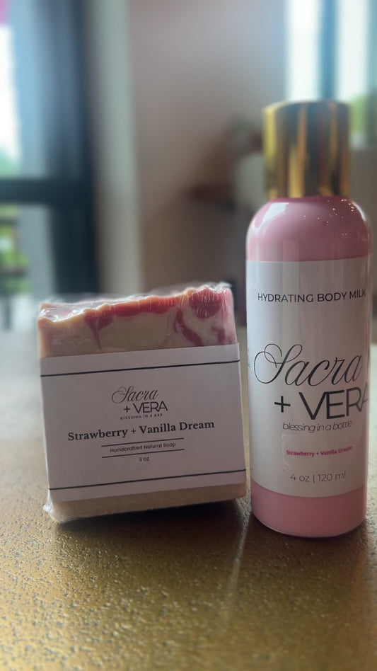 NEW Release!  Strawberry + Vanilla Dream Body Bar